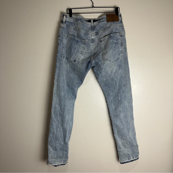HM Coachella Denim Jeans Pants Distressed Size 36X34 - Picture 6 of 13